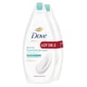 Dove crème de douche dermo hypoallergenique sans parfum 2x400ml