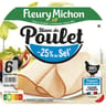 Fleury michon blanc de poulet -25%sel 6 tranches 180g