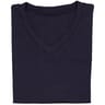 Tee shirt col v manches courtes coul basic homme MARINE L