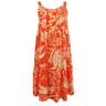 Robe longue bretelles AOP ORANGE 6 ANS