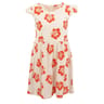 Robe manches courtes WHITE/ORANGE AOP 10 ANS