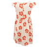 Robe manches courtes WHITE/ORANGE AOP 10 ANS