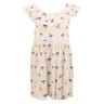 Robe col volant BLANC AOP 4 ANS