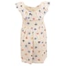 Robe col volant BLANC AOP 5 ANS