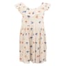 Robe col volant BLANC AOP 6 ANS