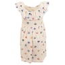 Robe col volant BLANC AOP 6 ANS
