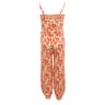 Combilongue WHITE/AOP FLOWER ORANGE 6 ANS