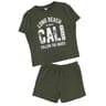Pyjashort ado garçon KAKI XS