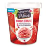 Charles & Alice sorbet fraise fruits rouges & éclats d'amandes 302g