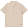 Chemise manches courtes seersucker BEIGE L