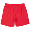 Short de bain uni ROUGE L