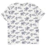 Tee shirt manches courtes piqué aop BLANC XXL