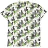 Polo manches courtes piqué aop crane BLANC L