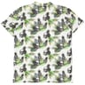 Polo manches courtes piqué aop crane BLANC XXL