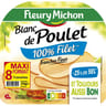 Fleury michon blanc de poulet doré au four -25%sel 8tranches fines 240g