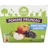 Carrefour classic' compote pomme pruneau sans sucre ajoutés x4 - 400g