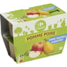 Carrefour classic' compote pomme poire sans sucre ajoutés x4 - 400g