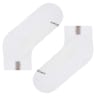 2 paires de socquettes semelle bouclette fantaisie femme LE BOURGET BLANC/BLANC 37/41