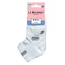 2 paires de socquettes semelle bouclette fantaisie femme LE BOURGET BLANC/BLANC 37/41