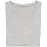Tee shirt col V manches courtes grande taille GRIS CHINE XXXXL
