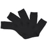 5 paires de mi chaussettes unies enfant Influx Basic NOIR 36\40