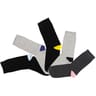 5 paires de mi chaussettes unies NOIR/GRIS 37\41