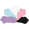 5 paires de socquettes quarter semi bouclette VIOLET/BLEU/BLANC/NOIR/ROSE 36\40