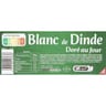 Carrefour extra blanc de dinde doré au four 160g