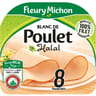 Fleury Michon blanc de poulet halal 8 tranches fines 240 g
