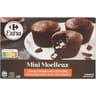 Carrefour extra 6 mini moelleux coeur fondant au chocolat 156g