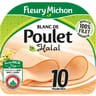 Fleury michon 10tr fines blanc de poulet halal 300g