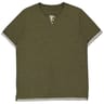 Tee-shirt manches courtes homme KAKI CLAIR CHINE XXL