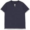 Tee-shirt manches courtes homme BLEU DENIM CLAIR CHINE L