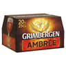 Grimbergen biere d'abbaye 20x25cl grimbergen ambrée 6.5° d'alcool