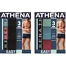Lot de 3 boxers homme Easy Color Athena NOIR 2 T6