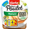 Herta blanc de poulet nature sans nitrite 4 tranches + 2 offertes 210g
