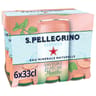 S.pellegrino essenza eau gazeuse aromatisée pêche menthe 6x33cl