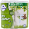 Carrefour essential papier hygénique ultra confort 3 plis x8