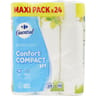 Carrefour essential papier toilette confort compact x24