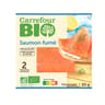 Carrefour bio 2 tranches saumon fumé 65g