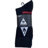 4 paires de mi chaussettes tennis homme LE COQ SPORTIF 8080 NOIR T43/46