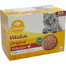 Carrefour campanino pâtés pour chat viande légume gelée x12 - 1.2kg