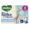 Blédina mini lactés nature sans sucre dès 6 mois 6x55g