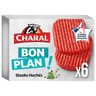 Charal bon plan 6 steaks hachés pur boeuf 18% mg 540g