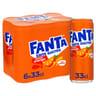 Fanta orange sans sucre 6x33cl