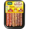 Assortiment chipolatas supérieures 3 saveurs "Cap saveur" x6 330g