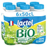 Lactel lait bio bouteille demi écrémé 6x50cl