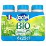 Lactel lait bio 1/2 écrémé bouteille 6x25cl