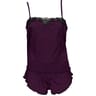 Ensemble caraco + short microfibre bretelle réglable PIVOINE T56