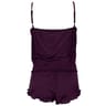Ensemble caraco + short microfibre bretelle réglable PIVOINE T56